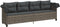 vidaXL - Ligbed - met - luifel - en - kussens - poly - rattan grijs