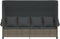 vidaXL - Ligbed - met - luifel - en - kussens - poly - rattan grijs