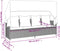 vidaXL - Ligbed - met - luifel - en - kussens - poly - rattan grijs
