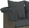 vidaXL - Ligbed - met - luifel - en - kussens - poly - rattan grijs
