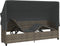 vidaXL - Ligbed - met - luifel - en - kussens - poly - rattan grijs