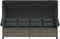 vidaXL - Ligbed - met - luifel - en - kussens - poly - rattan grijs