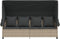 vidaXL - Ligbed - met - luifel - en - kussens - poly - rattan lichtgrijs