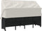 vidaXL - Ligbed - met - luifel - en - kussens - poly - rattan - zwart