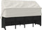 vidaXL - Ligbed - met - luifel - en - kussens - poly - rattan - zwart