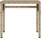 vidaXL - Ligbed - met - luifel - en - tafel - poly - rattan - beige