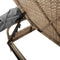 vidaXL - Ligbed - met - luifel - en - tafel - poly - rattan - beige