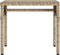 vidaXL - Ligbed - met - luifel - en - tafel - poly - rattan - beige