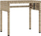 vidaXL - Ligbed - met - luifel - en - tafel - poly - rattan - beige