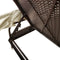 vidaXL - Ligbed - met - luifel - en - tafel - poly - rattan - bruin