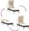 vidaXL - Ligbed - met - luifel - en - tafel - poly - rattan - bruin