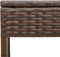 vidaXL - Ligbed - met - luifel - en - tafel - poly - rattan - bruin