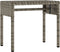 vidaXL - Ligbed - met - luifel - en - tafel - poly - rattan - grijs