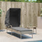 vidaXL - Ligbed - met - luifel - en - tafel - poly - rattan - lichtgrijs