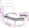vidaXL - Ligbed - met - luifel - en - tafel - poly - rattan - lichtgrijs