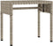 vidaXL - Ligbed - met - luifel - en - tafel - poly - rattan - lichtgrijs