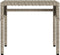 vidaXL - Ligbed - met - luifel - en - tafel - poly - rattan - lichtgrijs