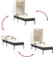 vidaXL - Ligbed - met - luifel - en - tafel - poly - rattan - zwart
