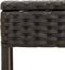vidaXL - Ligbed - met - luifel - en - tafel - poly - rattan - zwart