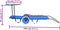 vidaXL - Ligbed - met - luifel - en - wieltjes - inklapbaar - staal - blauw
