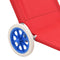 vidaXL - Ligbed - met - luifel - en - wieltjes - inklapbaar - staal - rood