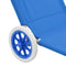 vidaXL - Ligbed - met - luifel - en - wieltjes - inklapbaar - staal - blauw