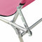 vidaXL - Ligbed - met - luifel - inklapbaar - staal - magenta