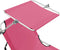 vidaXL - Ligbed - met - luifel - inklapbaar - staal - magenta