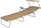 vidaXL - Ligbed - met - luifel - inklapbaar - staal - taupe