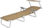 vidaXL - Ligbed - met - luifel - inklapbaar - staal - taupe