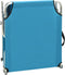vidaXL - Ligbed - met - luifel - inklapbaar - staal - turquoise - en - blauw