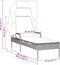 vidaXL - Ligbed - met - luifel - poly - rattan - beige