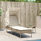 vidaXL - Ligbed - met - luifel - poly - rattan - beige