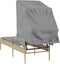 vidaXL - Ligbed - met - luifel - poly - rattan - beige