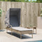 vidaXL - Ligbed - met - luifel - poly - rattan - beige