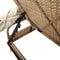 vidaXL - Ligbed - met - luifel - poly - rattan - beige