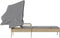 vidaXL - Ligbed - met - luifel - poly - rattan - beige