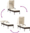 vidaXL - Ligbed - met - luifel - poly - rattan - bruin