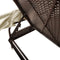 vidaXL - Ligbed - met - luifel - poly - rattan - bruin