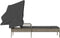 vidaXL - Ligbed - met - luifel - poly - rattan - grijs