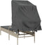 vidaXL - Ligbed - met - luifel - poly - rattan - lichtgrijs