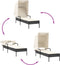 vidaXL - Ligbed - met - luifel - poly - rattan - zwart
