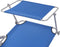 vidaXL - Ligbed - met - luifel - staal - blauw