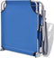 vidaXL - Ligbed - met - luifel - staal - blauw