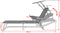 vidaXL - Ligbed - met - luifel - staal - grijs