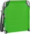 vidaXL - Ligbed - met - luifel - staal - groen