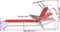 vidaXL - Ligbed - met - luifel - staal - rood