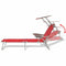 vidaXL - Ligbed - met - luifel - staal - rood
