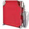 vidaXL - Ligbed - met - luifel - staal - rood