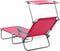 vidaXL - Ligbed - met - luifel - staal - roze